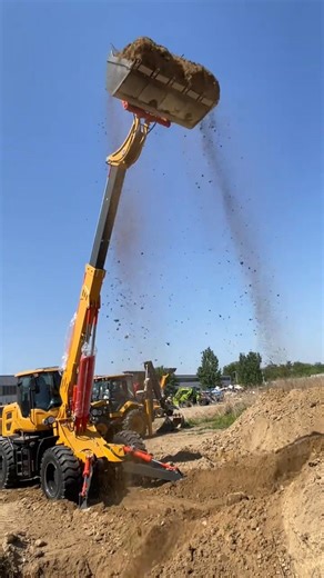Working on Both Ends of a Giant Wave|Telescopic Boom Loader in Action #earthopstv #heavycivil #viral