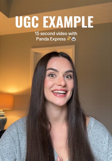 UGC VIDEO EXAMPLE! 15 second video for Panda Express! One of the bigger brands I’ve been able to work with! Enjoy! #ugc #ugcexample #ugccontent #ugccontentcreator #ugccommunity