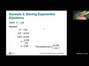 3.4 Exponential and Logarithmic Equations