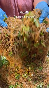 Khua Mii (Lao fried noodles) that I made for a catering order last week. | Cooking with Nana