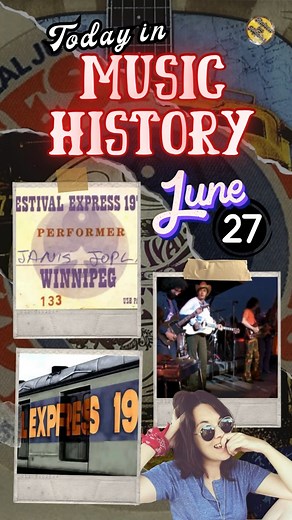 Today In Music History - June 27 - Festival Express