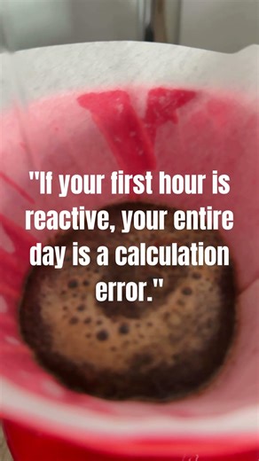 The Input/Output Logic of Your First Hour #masteringdiscipline