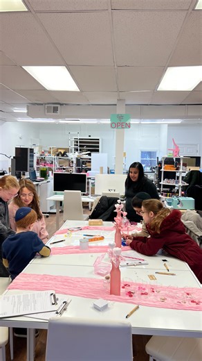 The Creation Station NJ on Instagram: "Thank you so much for your patience while we all learned together @jewishmorristown. It was great meeting this beautiful creative family! We sublimated mugs, created an acrylic door sign, engraved a wood sign, punched custom magnets, engraved a jewelry box, and even ran the 3D printer… which ran out of filament halfway through 😅 There were mistakes. There was problem solving. There was laughter. And that’s the magic. At The Creation Station NJ, it’s not ju