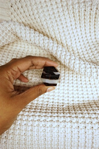 Sardonyx Freeform | Polished Banded Stone | Modern Crystal Home Decor - Etsy