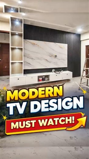 ✨ MODERN TV UNIT DESIGN ✨ #vishalfurniture #shortvideo #tvunitdesigns