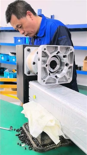 Flange Servo Electric Cylinder Complete Installation & Servo Driver #actuator #electronic #machine