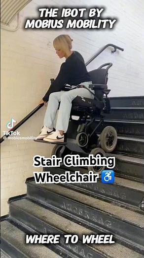 The amazing IBOT stair climbing wheelchair!!♿️So cool! #disability #disabled #sci #wheelchair #sci