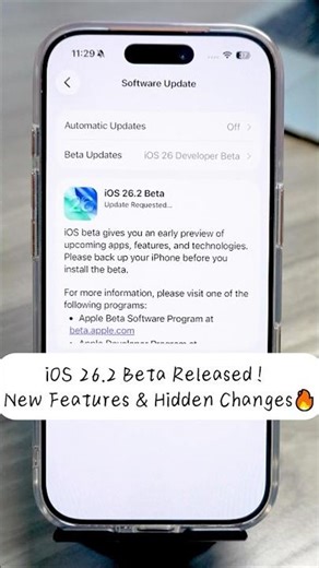 iOS 26.2 Beta Released! New Features & Hidden Changes🔥