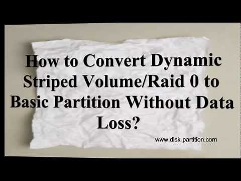Convert Dynamic Striped Volume to Basic Partition.mp4