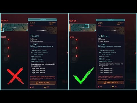 How to upgrade weapons correctly - Cyberpunk 2077