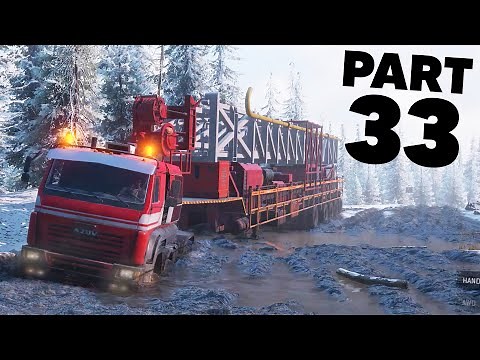 SNOWRUNNER Gameplay Walkthrough Part 33 - MASSIVE OIL RIG DELIVERY & FREE ANK MK38