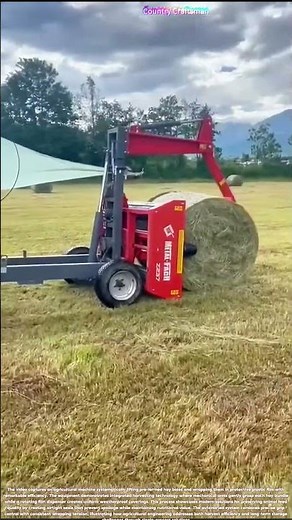 Farm Tech Magic: How This Machine Transforms Hay Into Perfect Bundles