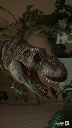 T rex in the jungle #jurassicworld #jurassicpark #stopmotion #indoraptor #dinosaur #actionfigures