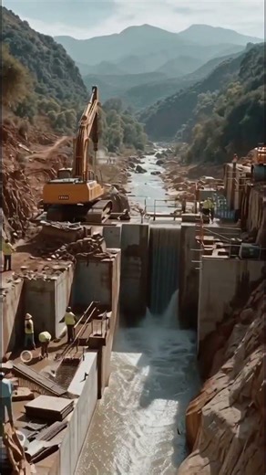 Dam Construction: From River to Concrete Wall | Full Timelapse