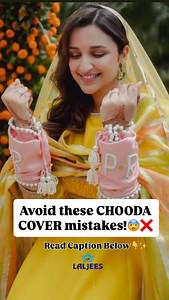 Avoid these CHOODA COVER Mistakes!😨❌ Every bride dreams of picture-perfect details - from her lehenga to her jewellery, everything reflects her personality. But one element that’s often overlooked is the Chooda Cover! It’s not just an accessory; it’s a part of your bridal identity, captured in countless pictures and cherished forever. Here’s what most brides get wrong - and how to make sure you don’t! 💍1. Your chooda cover should blend beautifully with your wedding attire. Whether you’re weari