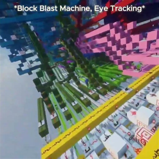 Block Blast With Eye Tracking In Minecraft😱🤯|#shorts #youtubeshorts #viral #viralvideo #minecraft