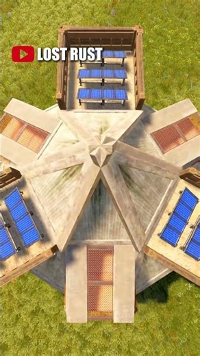 *NEW* INSANE SOLO FLOORSTACK BUNKER BASE RUST #rust #shorts