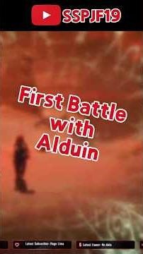 First Battle with Alduin #skyrim #skyrimspecialedition #skyrimshorts #shorts #shortsvideo #fypage