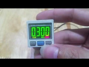 SMC ISE30A NPN PRESSURE SENSOR INSTALLATION INSTRUCTIONS. Setup SMC ISE30A NPN pressure sensor