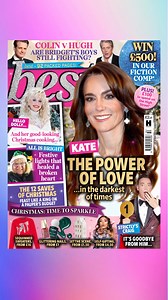 The new issue of Best is out today! It’s a fab-u-lous, jam packed edition with Craig Revel-Horwood’s final column (who do you think will lift the glitter ball this Saturday?), a delicious dish from Dolly and how to feast like a king on a pauper’s budget. For those still shopping, you’ll find pages of gifting inspiration (including ones you’ll want for yourself!) from just £1 And finally, calling all budding writers, we’ve got our next fiction competition you can enter, and it’s a rather romantic