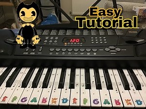 How To Play: Bendy Cartoon Whistle On Paino EASY TUTORIAL