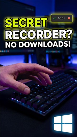 Stop Downloading Screen Recorders! 🤫 (Secret Windows Key)