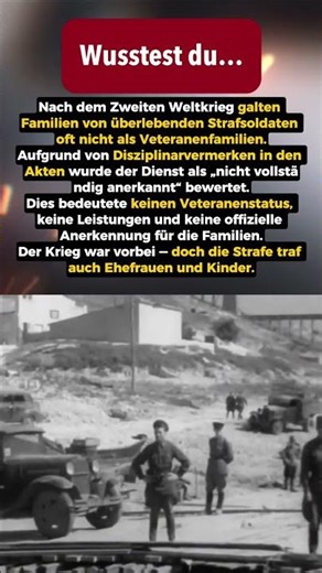Warum Familien von Strafsoldaten nicht anerkannt wurden | WW2 Fakt