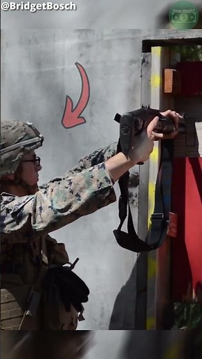 Shotgun Breaching a Door