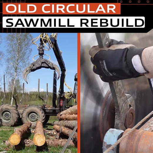 Reviving the Rust: Circular Sawmill Transformation | Magic Hands Creations