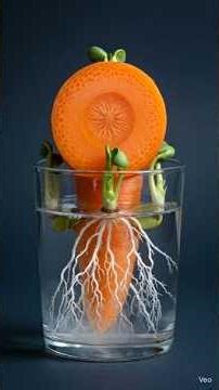 Carrot Ko Paani Mein Rakha Aur Jo Hua 😱 | Real Growth Timelapse 🌱