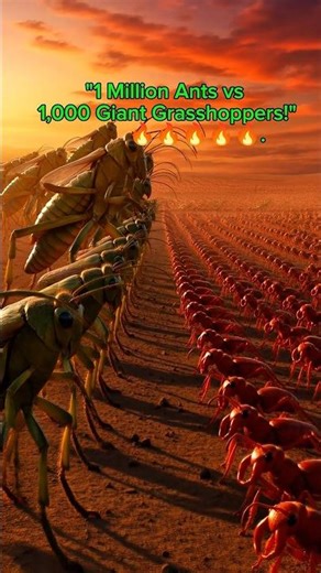 Nature's Most Brutal Battle: Ants vs Grasshoppers ⚔️