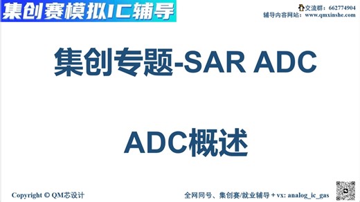 [集创专题课SAR_ADC试学1]ADC概述_应用场景介绍对比