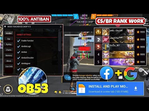 OB53 FREE FIRE MOD MENU 🔥 UNLIMITED DIAMOND HACK 🔥 FF MOD MENU APK 2025
