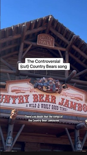 The Controversial (CUT) Country Bears Song #disney #disneyparks #waltdisneyworld #disneyshorts #wdw