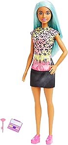 ​Barbie Doll & Accessories, Career Makeup Artist Doll with Teal Hair, Career-Themed Accessory like Palette and Brush​​​
