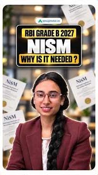 What Is NISM and Why Does RBI Grade B Require It?