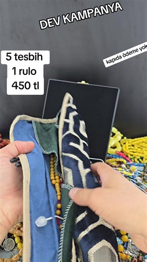 5 Tesbih 1 Rulo 450 TL | Dev Kehribar Kampanyası