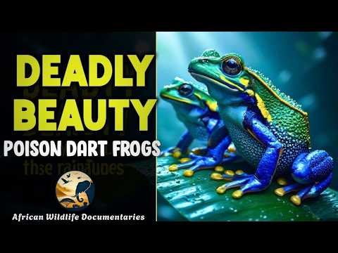 Poison dart frogs Deadly yet stunning, known for their bright warning colors
