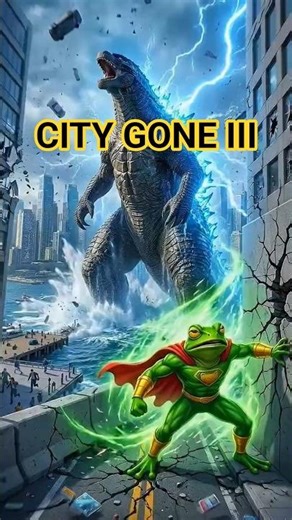 Godzilla vs FrogNova… The City Couldn’t Survive (Part 3) 🐸⚡