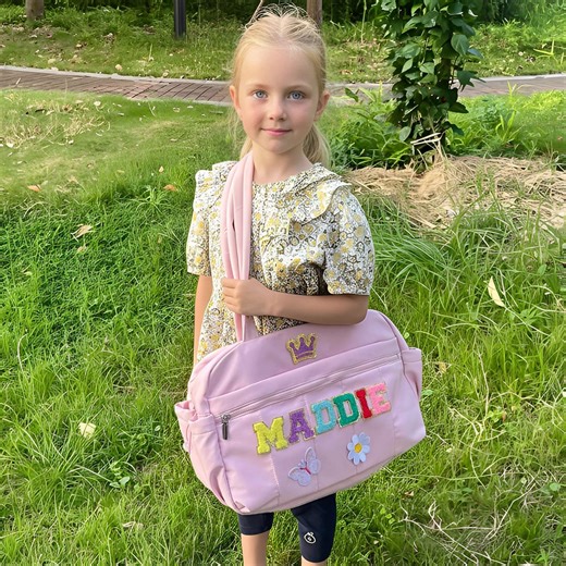 Personalized Duffel Bag : Custom Chenille Letter Duffel Bag, Waterproof Inner Bag, Dance Bag, Sport Bag, Gifts for Her - Etsy