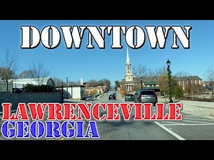 Lawrenceville - Georgia - 4K Downtown Drive