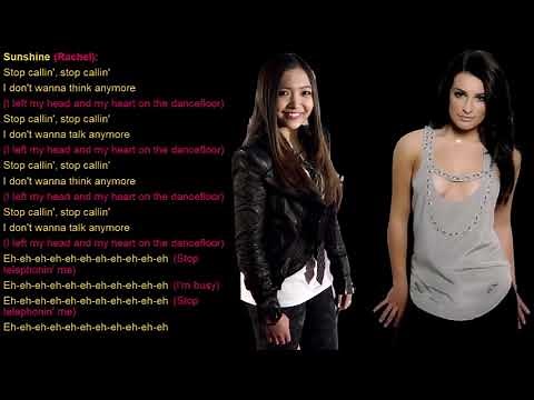 Telephone Glee Lyrics