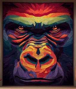 Gorilla Quilt Pattern: Patchwork Appliqué Template (PDF Download, Multi-size Options) - Etsy