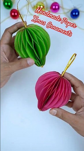 Handmade Paper Christmas Decorations 🎄💖Cute & Budget-Friendly