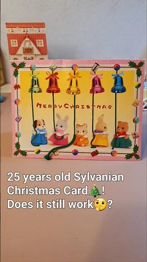 Sylvanian Families Lovely Musical Christmas Card from 2000🥰🤍🎄- Sylvanian Families/Calico Critters
