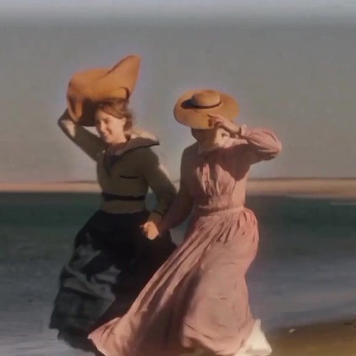 Captivating Beach Scene in 'Little Women'