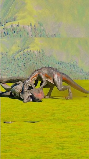 Indoraptor Vs Carnotaurus #jurassic #dinosaur #jurassicworld #shorts