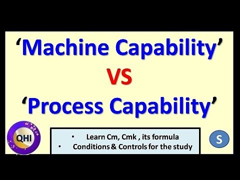 ‘Machine Capability Study’ VS ‘Process Capability Study’