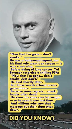 Yul Brynner’s Message from the Grave… Changed Millions of Lives #legends