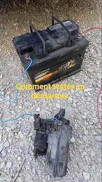 comment tester un démarreur